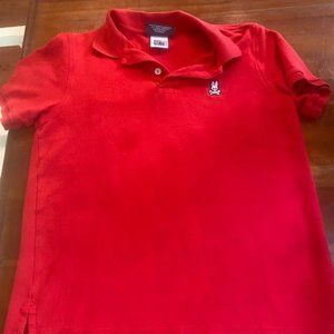 Psycho Bunny Red Boys Polo - Size L (14-16)